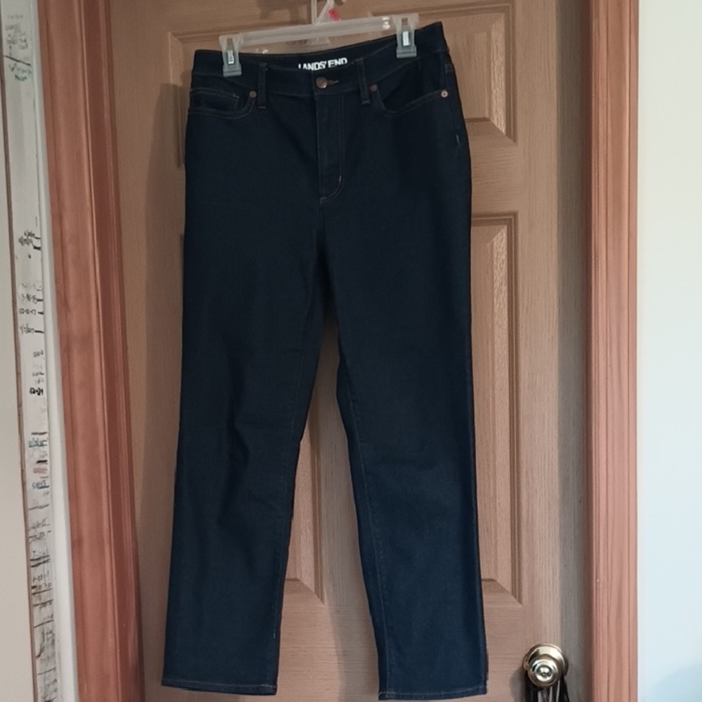 Lands' End Navy Denim Pants